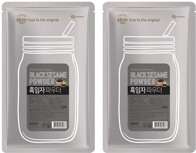 복음자리 흑임자 파우더, 1kg, 1개입, 2개