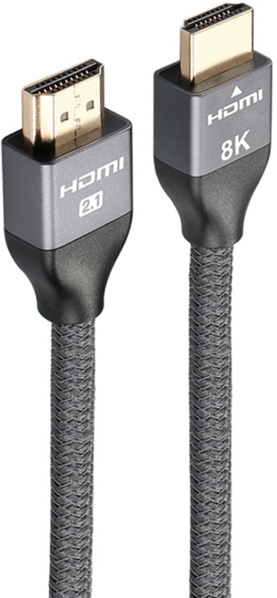 Kamera 佳美能 協會認證 HDMI 2.1 8K@60Hz 影音傳輸認證線 高強度編織線 48Gbps, 3m, 太空灰, 1條