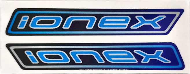 IONEX S7/S7R飛旋貼紙 兩邊, 反光藍, 1組