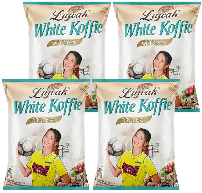 Kopi Luwak White Koffie 三合一白咖啡, 20g, 18包, 4袋