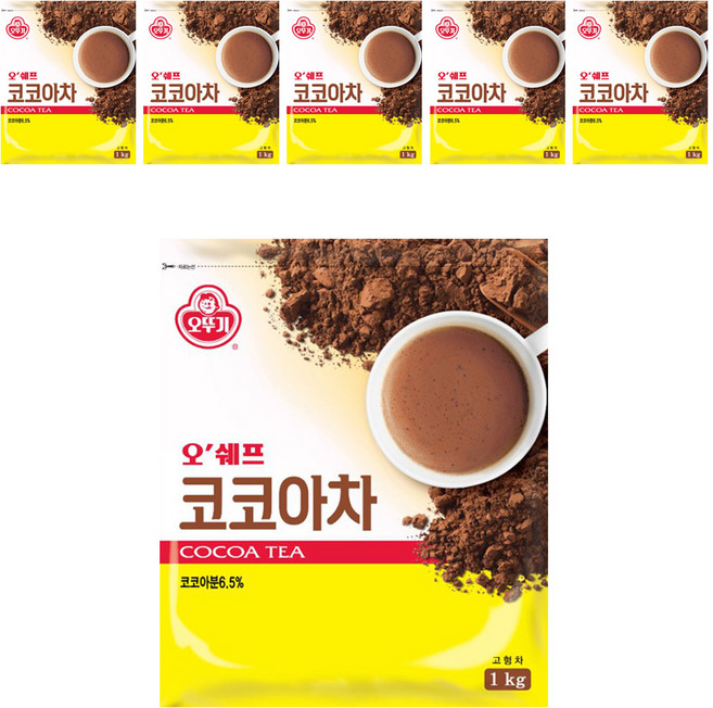오뚜기 오쉐프 코코아차, 1kg, 1개입, 6개