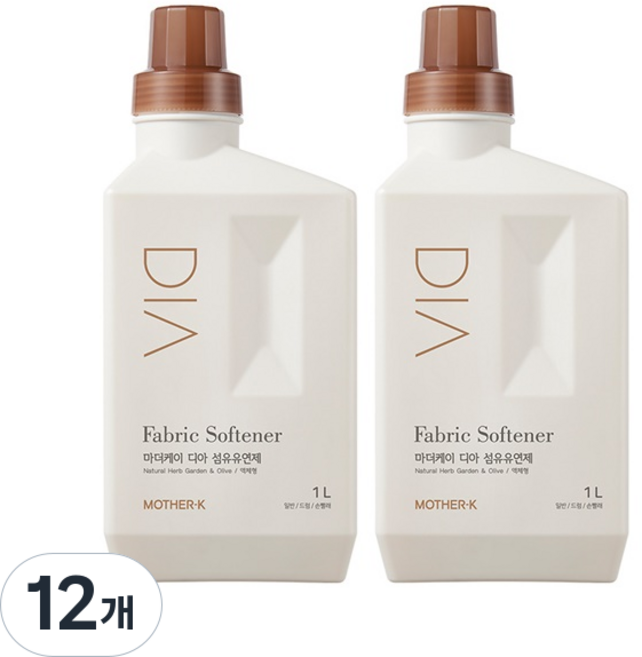 마더케이 디아 섬유유연제, 12개, 1L