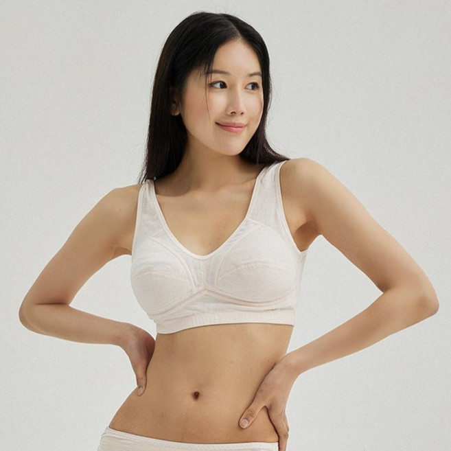 크리비아 시원한 슬럽 인견 부직포 브라탑