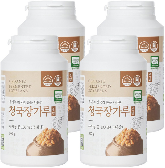 유기농마루 정품 청국장가루, 300g, 4개