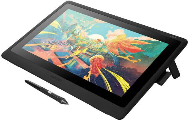 wacom Cintiq 16筆式繪圖螢幕, DTK-1660/K0-CA, 黑色