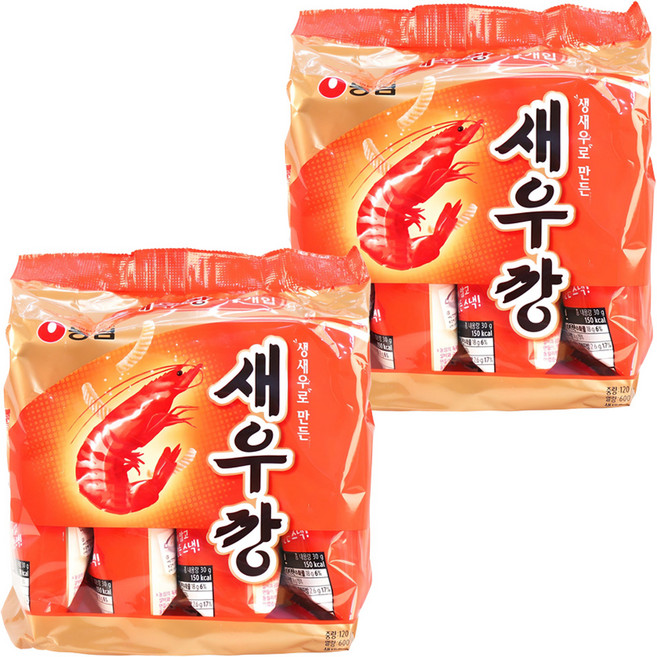 새우깡, 120g, 2개