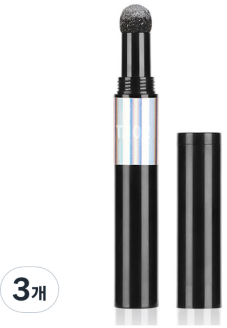 미러 파우더 펜 네일소품, 실버, 3개