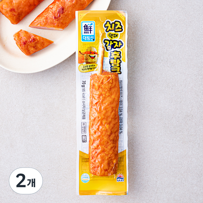 대림선 치즈 인더 감자 후랑크, 70g, 2개