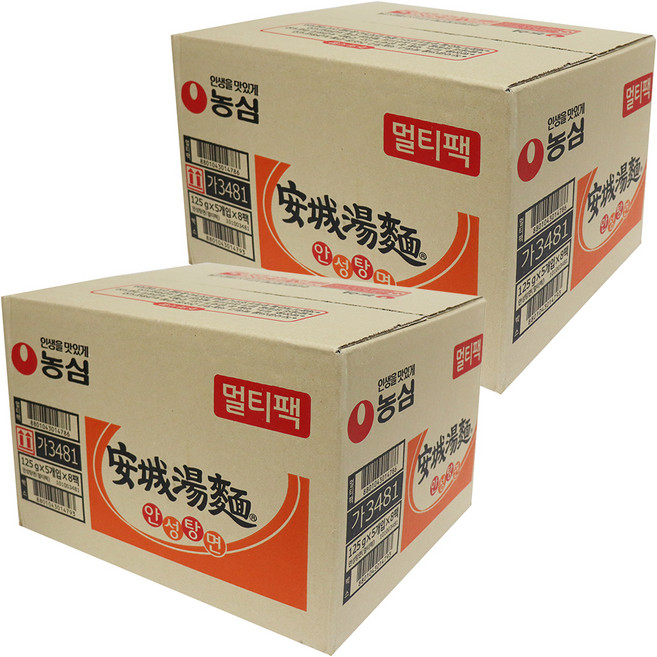 농심 안성탕면 125g, 80개