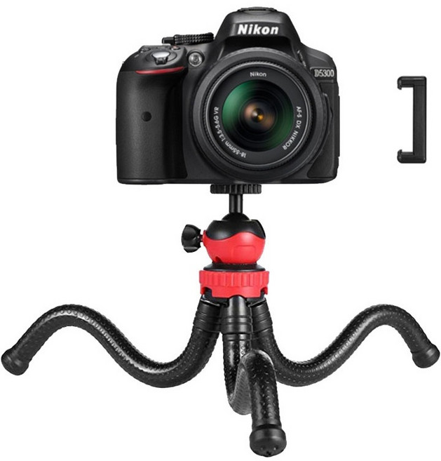 하이어데코 문어거치대 핸드폰 삼각대 5 x 5 x 30 cm 몸체+핸드폰 홀더, MSB21072901, 1개