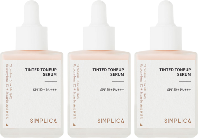심플리카 틴티드 톤업 세럼, 30ml, 3개