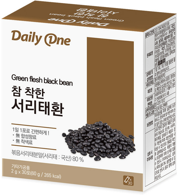 데일리원 참 착한 서리태환 30p, 60g, 1개