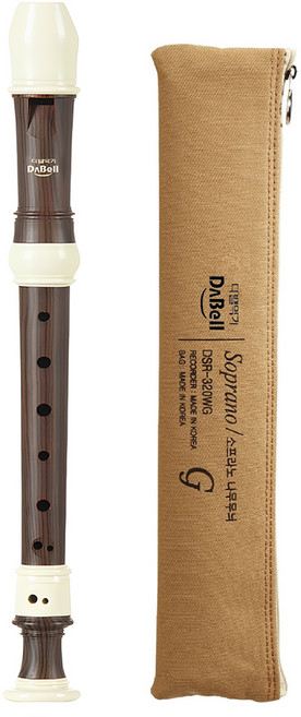 다벨 소프라노 리코더 바로크식 DSR-321WB, 나무무늬, 1개