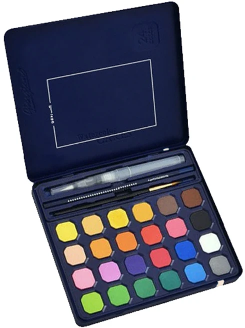 조르조네 고체 수채화 물감 틴케이스 세트, 24색 - 쿠팡