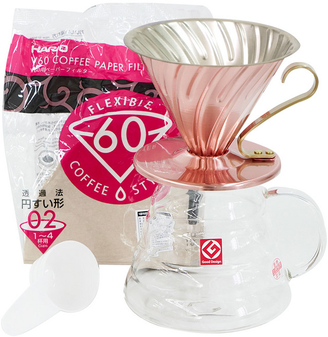 하리오 V60 XGS 동 핸드드립 3종세트 800ml 1~4인, 1세트