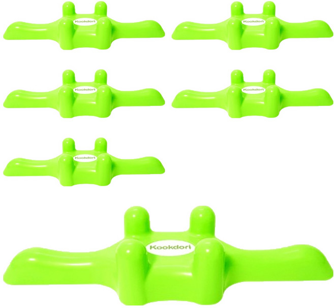 꾹도리 스트레칭바, 그린, 6개