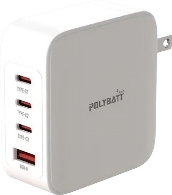 POLYBATT 140W氮化鎵GaN 3C1A充電組 附充電線和收納袋, 白色, 1組