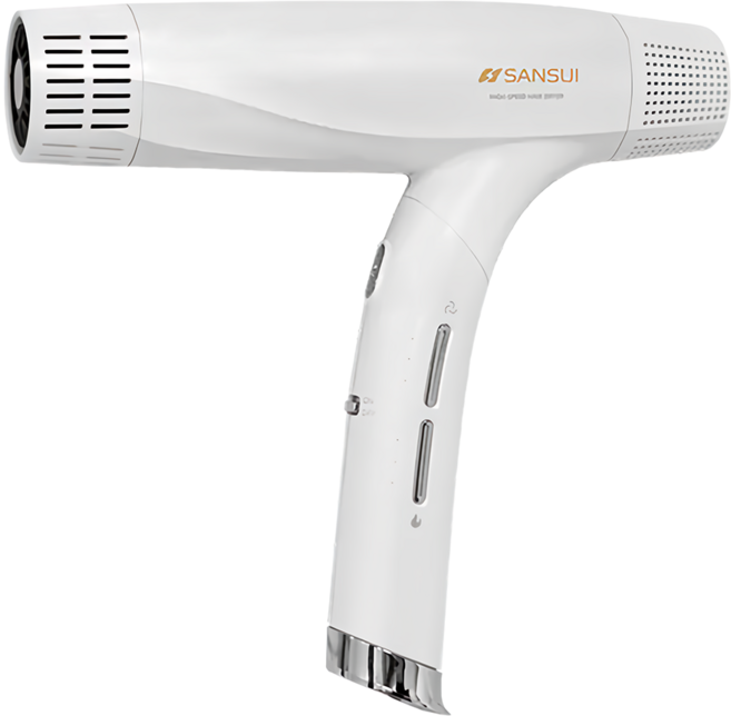 SANSUI 山水 1400W 集風 吹風機 12種溫度設定 Pure 白色 負離子