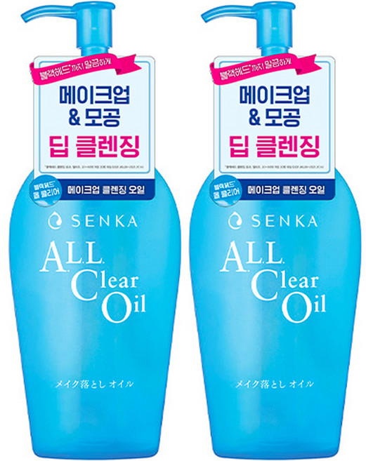센카 올 클리어 클렌징 오일, 230ml, 2개