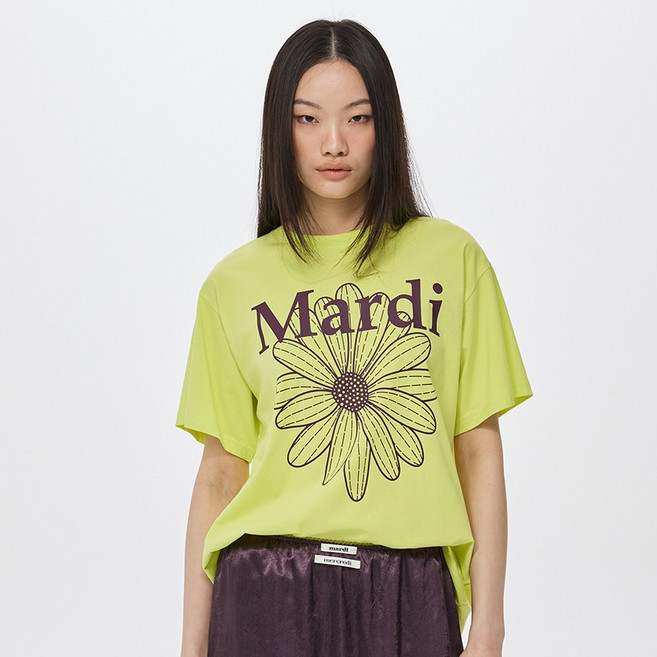 Mardi Mercredi 女款花卉瑪莉黛棉質T恤