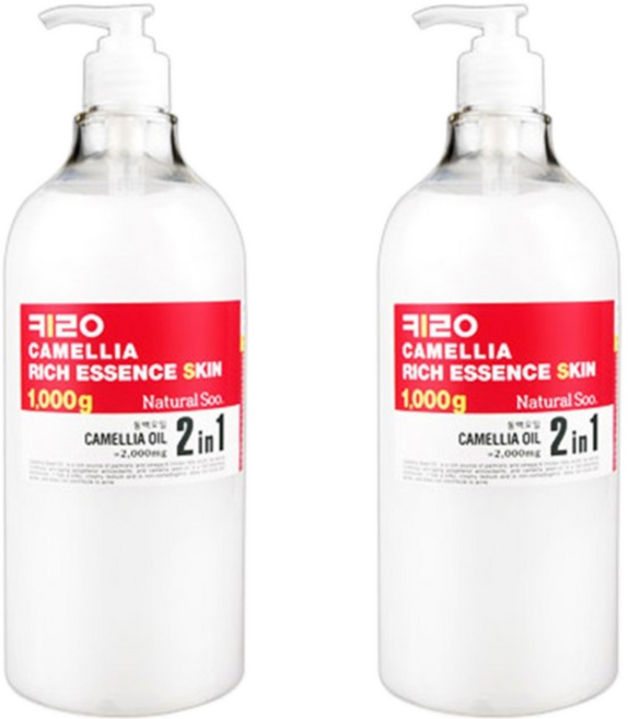 키로코스 내추럴수 카멜리아 리치 에센스스킨, 1kg, 2개