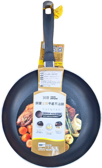 cook power 鍋寶 平底不沾鍋, 28cm, 1個
