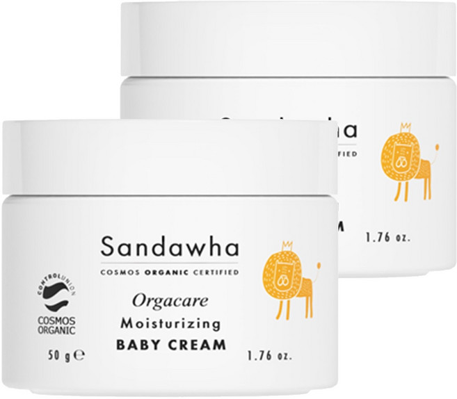 Sandawha Orgacare孩童保濕霜, 50g, 2罐