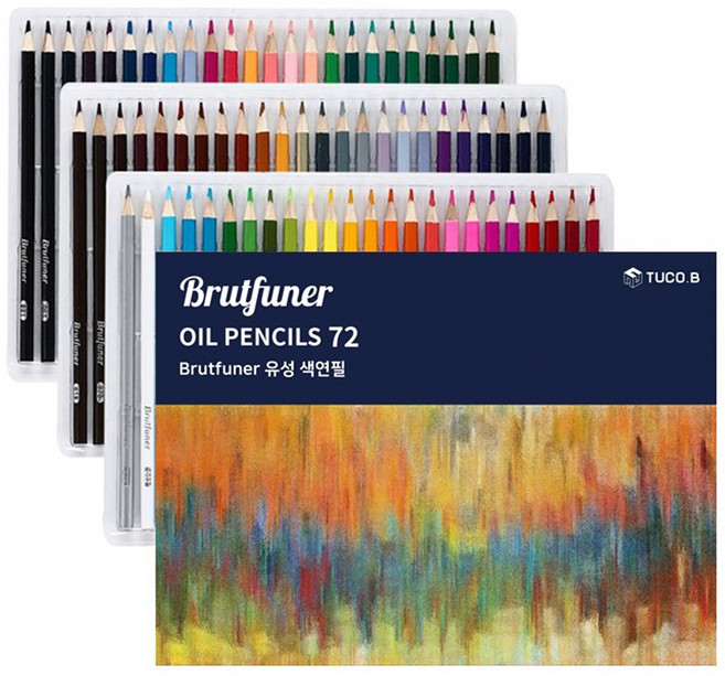 투코비 Brutfuner 유성색연필, 72색, 1개