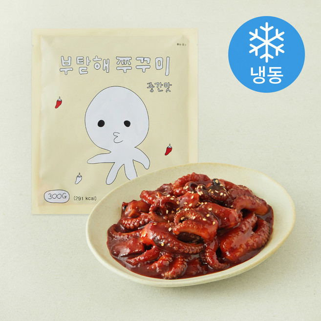 부탇해 쭈꾸미 중간맛 (냉동), 300g, 1개