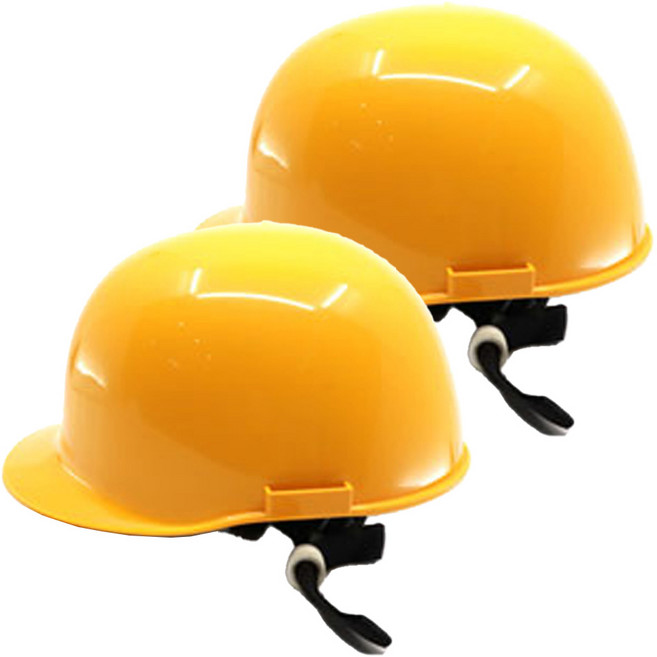 한성세이프티 초경량 고급형 안전모 다이얼방식 자동 HS-A904c, 황색, 2개