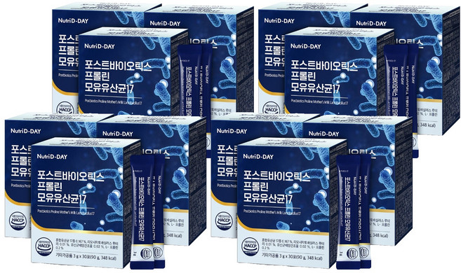 뉴트리디데이 포스트바이오틱스 프롤린 모유유산균17 30p, 90g, 12개