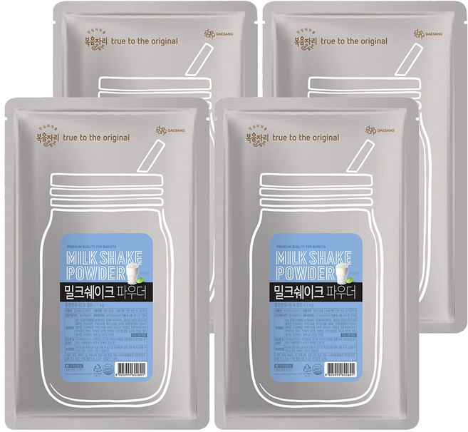 복음자리 밀크쉐이크 파우더, 1kg, 1개입, 4개