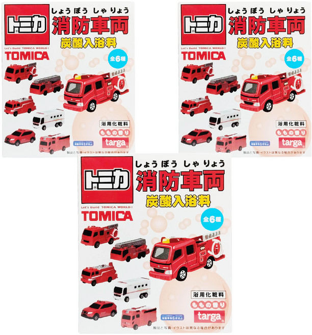 targa 消防車沐浴球 附玩具 款式隨機, 75g, 3盒