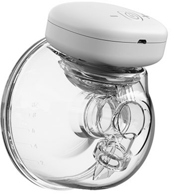 YOUHA 優合 THE INs 穿戴式隱形吸乳器 藍芽版 28mm 輕巧隱形 BPA Free, 白色 + 透明色, 1個