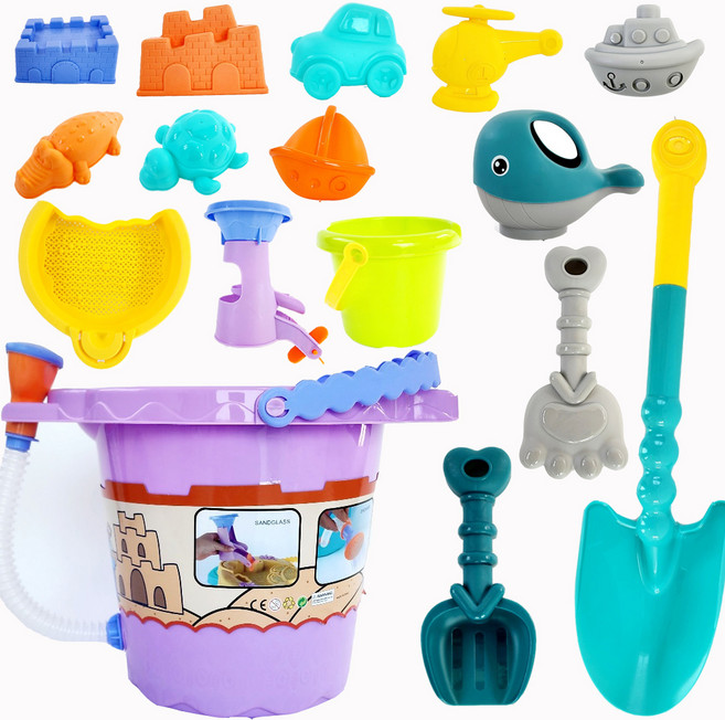 맘스아이 점보 버켓 모래놀이, 퍼플, 600g, 1세트