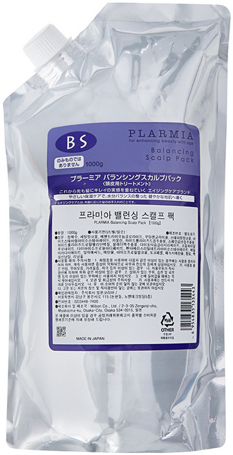 mILBOn Prima平衡頭皮護髮膜, 1個, 1kg