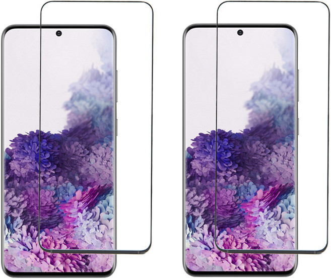 렉스 케이스 호환형 풀커버 강화유리 휴대폰 액정보호필름 2P, 1개