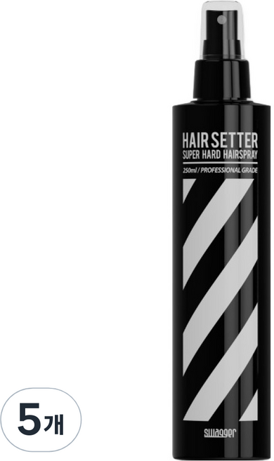 스웨거 헤어 세터 슈퍼하드 스프레이, 250ml, 5개
