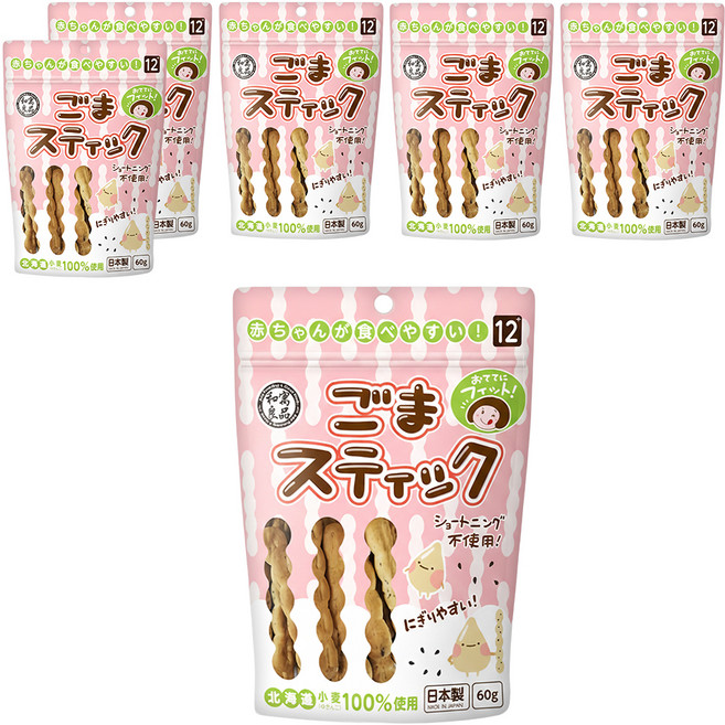 和寓良品 北海道小麥芝麻棒, 6包, 黑芝麻