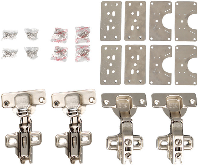 올고르 싱크대 110도 아웃도어 경첩 보강판, 4세트