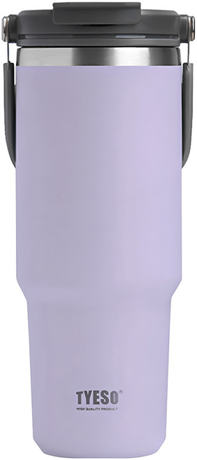TYESO 泰碩 手提304不銹鋼水杯, 薰衣紫, 1個, 900ml