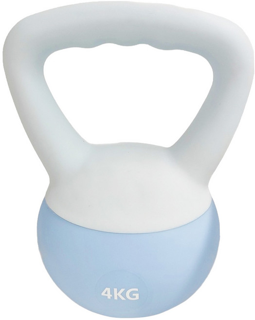 體育健身10 軟壺鈴 21 x 21 x 30cm, 藍色, 4kg, 1個