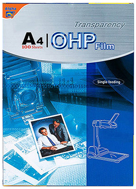 알파 OHP 필름, A4, 100개