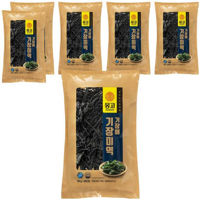 몽고식품 기장 건미역, 50g, 6개