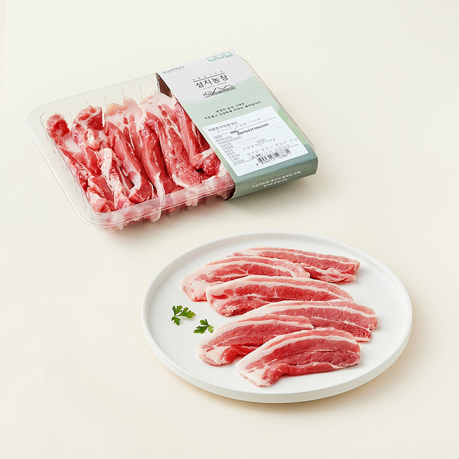 성지농장 동물복지 한돈 삼겹살 구이용 (냉장), 1개, 400g
