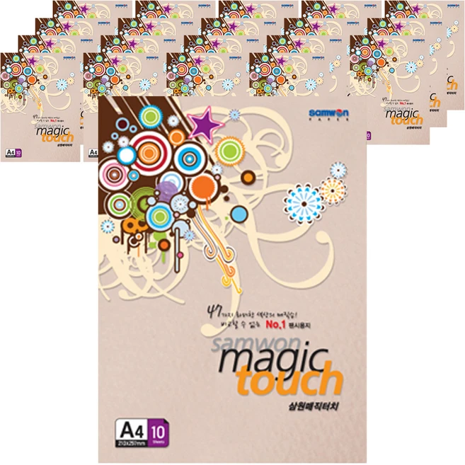 삼원특수지 매직터치 색지 M07 연분홍색 180g, 200개, A4 - 쿠팡
