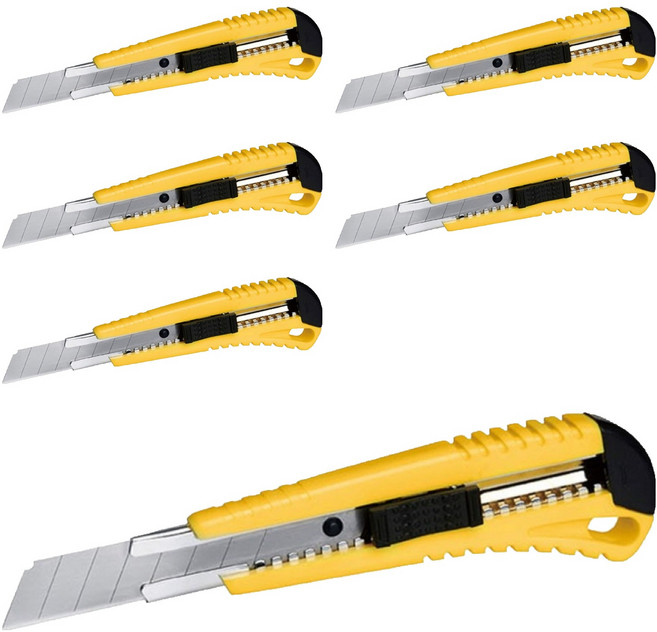 케이디와이 일반타입 자동형 커터칼 KC-70, 6개