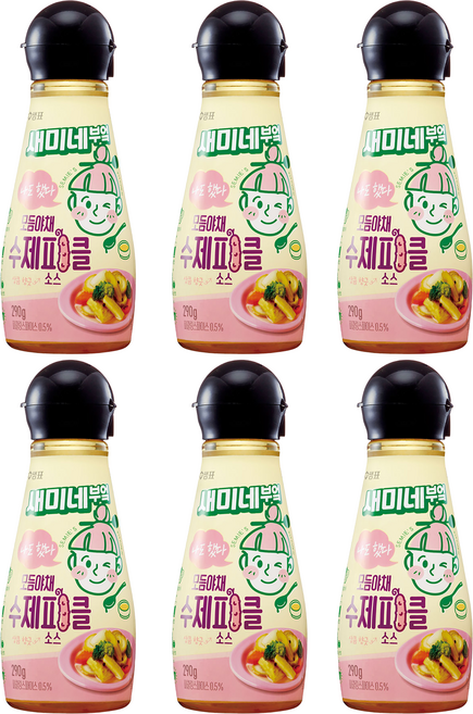 새미네부엌 모듬야채 수제피클 소스, 290g, 6개