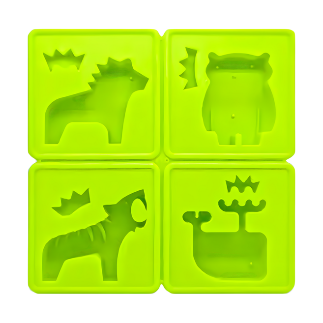 EEeEK 艾克 魔塊 Story mold 可愛動物造型模組, 獅子王 綠色, 1組