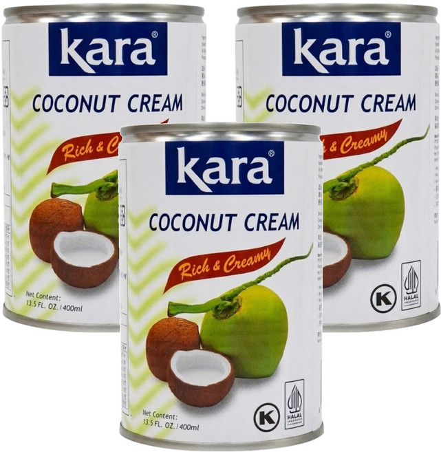 kara 佳樂 椰漿, 400ml, 3罐